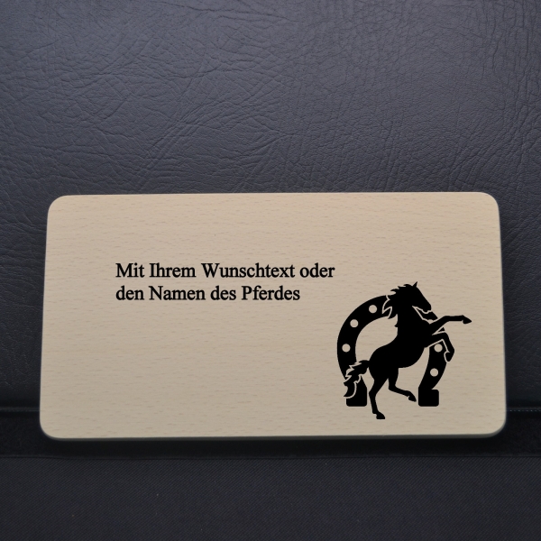 Frühstücksbrettchen Perdemotiv 3